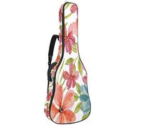 Acquerello modello floreale vernice chitarra gig bag impermeabile cerniera morbida chitarra zaino per basso acustico & classico folk chitarra elettrica caso