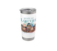 Acquerello Museo del Louvre Bicchiere termico in acciaio inox doppia parete