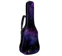 Acquerello Notte Starry Soft Bass Guitar Case Bag con gancio posteriore Loop Electirc Chitarra Zaino Foglie Ananas Coralcm Spessore Imbottitura di sicurezza