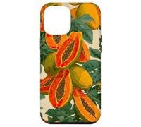 Acquerello Papaya Fruit Pattern Tropical Summer Custodia per iPhone 12 Pro Max