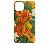 Acquerello Papaya Fruit Pattern Tropical Summer Custodia per iPhone 13