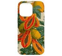 Acquerello Papaya Fruit Pattern Tropical Summer Custodia per iPhone 14 Pro Max