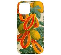Acquerello Papaya Fruit Pattern Tropical Summer Custodia per iPhone 15