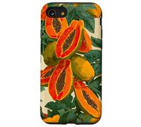 Acquerello Papaya Fruit Pattern Tropical Summer Custodia per iPhone SE (2020) / 7/8