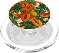 Acquerello Papaya Fruit Pattern Tropical Summer PopSockets PopGrip per MagSafe