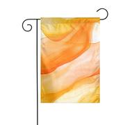 Acquerello Pastello Arancione E Giallo Colore Giardino Bandiera 30x45cm Verticale Doppio Lato Fattoria Vacanze Decorazioni Esterne Bandiera Cortile