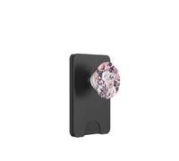 Acquerello pastello viola chiaro floreale fiore N4 PopSockets PopWallet per MagSafe