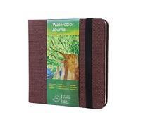 Acquerello per schizzi quadrato, 300 g, 25% cotone, 14 x 14 cm, 24 fogli, 48 pagine, grana fine, senza acidi, libro ad acquerello, carta per acquerelli, inchiostri, acrilico