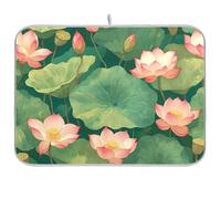 Acquerello Rosa Fiore Fiore Cucina Stuoia Assorbente Piatto Scolapiatti pad XL Stuoia di asciugatura per Piatti 18 x 24