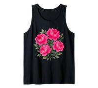 Acquerello Rosa Magenta Peonia Bouquet Floreale Forme Mania Canotta