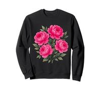 Acquerello Rosa Magenta Peonia Bouquet Floreale Forme Mania Felpa