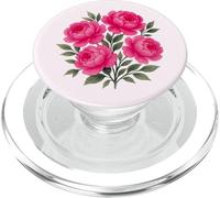 Acquerello Rosa Magenta Peonia Bouquet Floreale Forme Mania PopSockets PopGrip per MagSafe