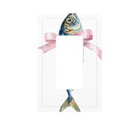 Acquerello sardina con arco interruttore luce piastra da parete copertura piastra frontale singolo bilanciere 1 banda decoratore presa coperture per la casa cucina camera bagno Decor