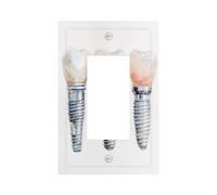 Acquerello Tre Impianto Dentale Interruttore Della Luce Piastra Da Parete Copertura Frontale Singolo Rocker 1 Gang Decoratore Presa Coperture per Casa Cucina Camera Bagno Decor