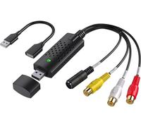 Acquisizione video USB, scheda di acquisizione video, convertitore video RCA a USB, convertitore VHS Mini DV VCR Hi8 DVD a digitale per PC TV, Mac Windows Vista compatibile