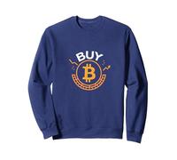 Acquista Bitcoin Crypto Investor Valuta Digitale Trendy Felpa, Unisex per Adulti, Navy, XL