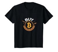 Acquista Bitcoin Crypto Investor Valuta Digitale Trendy Maglietta, Bambini, Nero, 8 Anni