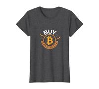 Acquista Bitcoin Crypto Investor Valuta Digitale Trendy Maglietta, Donna, Grigio Scuro, XXL