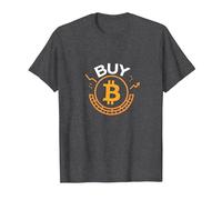 Acquista Bitcoin Crypto Investor Valuta Digitale Trendy Maglietta, Uomo, Grigio Scuro, XXL