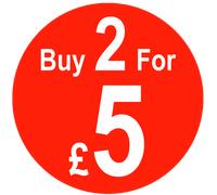 Acquista X Per £ X Multi Acquisto Price Stickers - Rosso
