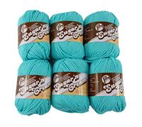 Acquisto all'ingrosso: Filato Lily Sugar'n Cream 100% cotone tinta unita e sfumata (confezione da 6) pettinato medio n. 4 (Seabreeze Solid)