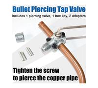 ACR134A Frigorifero FREON Ricarica Kit AC Tubo Con Piercing Lattina Coperchio