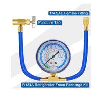ACR134A Frigorifero FREON Ricarica Kit AC Tubo Con Piercing Lattina Testa