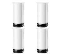 ACRaBoss 4 Gambe per Mobili in Acciaio Inossidabile, Gambe per Tavolo Nere/Bianche, Altezza Regolabile: 0~15 Mm, Piedini Di Ricambio per Divano, Tavolino, Mobile, Letto, Scrivania e Altri Mobili./Whit