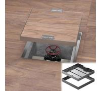 ACRaBoss Coperchio per Tombino Quadrato in Acciaio Inossidabile con Maniglie Nascoste, Coperchio Di Ispeziper Interni ad Alta Resistenza per Cucina, Garage, Cantina e Locali Di Servizio/62*62Cm/24.4*2
