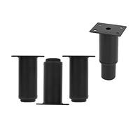 ACRaBoss Gambe per Mobili, Gambe per Mobili Regolabili Moderne, Gambe per Tavoli in Met4 Pezzi con Viti, Piedini Di Ricambio per Mobili, Gambe per Divani, Piedini per Armadietti, Comodini, Acciaio Lam