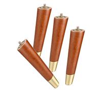 ACRaBoss Gambe per Mobili in Legno Massello, Piedini Di Ricambio per Mobili in Legno Massello Conici, per Progetti Fai da Te, Mobili per Tv, Divani, con Bullfilettato M10, Set da 4/Oblique C/20Cm/8In