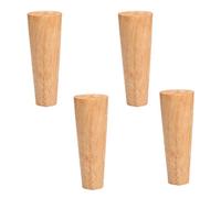 ACRaBoss Gambe per Tavolo in Legno, 4 Pezzi Di Piedini Conici Di Ricambio in Legno Massello, Gambe per Mobili con Piastre Di Montaggio e Viti, per Mobili Di Divani Letto/40Cm/15.7In