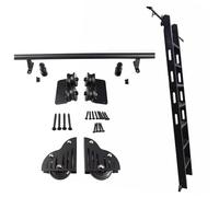 ACRaBoss Kit Binario per Scala Scorrevole Nera, Ferramenta per Scala per Biblioteca, Binario in Acciaio Al Carbonio con Tubo Tondo da 100-732 Cm, Scala Mobile Fluida e Silenziosa/20Ft/610Cm Track Kit