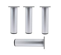 ACRaBoss Piedini per Mobili, Gambe in Metregolabili, 4 Pezzi, Gambe Rotonde per Tavolo, Gambe Di Ricambio Fai da Te per Divano, per Scrivania, Tv, Poltrona, Letto, Altezza Regolabile 0,15 Mm, con Vite