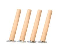 ACRaBoss Piedini per Mobili in Legno, Rotondi, Inclinati, Gambe per Mobili, Gambe Dirto per Mobili, Piedini Di Ricambio, Gambe per Tavolo, Gambe per Armadi, Gambe per Divani, Tavolo da Pranzo, Comodin