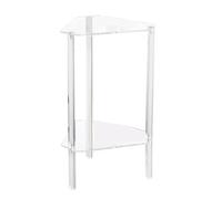 Acrilici Tavolino Moderno Forma Poligonale Scrivania Trasparente Rack di Immagazzinaggio Elegante Soggiorno Mobili per la Casa