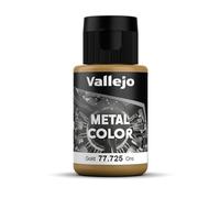Vallejo Metal Color Pittura Acrilica Metallica Oro, 32 ml, per Aerografo, Ideale per Modellismo e Decorazioni, Alta Copertura e Asciugatura Rapida