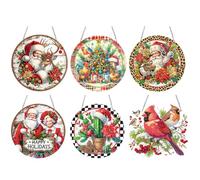 ACRILICO 2D piatto fai da te natalizio Babbo Natale Babbotti Art Decor