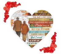 Acrilico A Forma Di Cuore - Gioco Da, Il Giorno Che Ti Ho Conoscuto, Romantico per Adulti, Lunga Durata | Prodotto Di Qualità, Adorabile Puzzle Fai Da Te per San,