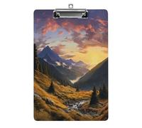 Acrilico Appunti A4, Montagna Tramonto Paesaggio Stampa A4 Appunti Ufficio Appunti A4 Multiuso Appunti Leggero Appunti