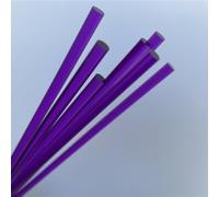 Acrilico Barra rotonda trasparente, 10 pezzi barre acriliche colorate, diametro 5 mm, alta trasparenza, barre acriliche rotonde colorate, barre acriliche trasparenti per decorazioni per torta(viola, 5