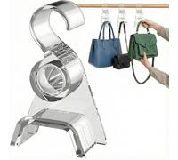 Acrilico Borsetta Appendiabiti Gancio Closet Organizer Sostegno Ampio Cinturino