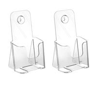 Acrilico Brochure Supporto Slant Retro Trasparente Display Stand Plastica Tavolo