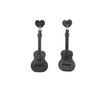Acrilico Chitarra Orecchini Goccia per Le Donne Vintage Punk Violino Strumento Orecchini Rock Band Amanti di Musica insegnante cantante Ipoallergenico Gioielli Personalizzati, Acrilico, Nessuna pietra