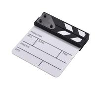 Acrilico Clapperboard 15x16.50CM Piccole Dimensioni Per Film Film Regista Cut Action Scene Secco Cancellare Clapper Board