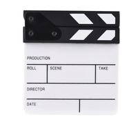 Acrilico Clapperboard Per Video E Aula Uso 15x16.50CM Leggero Facile Da Pulire Clapper Board Acrilico Clapperboard