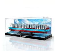 Acrilico Display Case for Lego 40955 Mae*rsk Dual-Fuel Container Ship, Dustproof Box, Storage Box, Clear Box, Display Box, Compatibile con Lego 40955 (Case Only, No Model) (Background B)