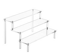 Acrilico Display Rialzi Profumo Stand Organizzatore Acrilico Trasparente Mensola