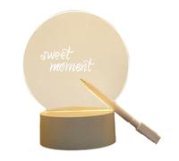 Acrilico Dry Erase Board with Light, Light-Up Message Note Board, Portable Glowing Erase Memo Lamp, Dry Erase Board with Light for Home, Light-Up Message Board for Cafe, Glowing Memo Lamp
