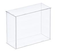 Acrilico Espositore Custodia Plastica Scatola Antipolvere Vetrina 26x11x20,5cm